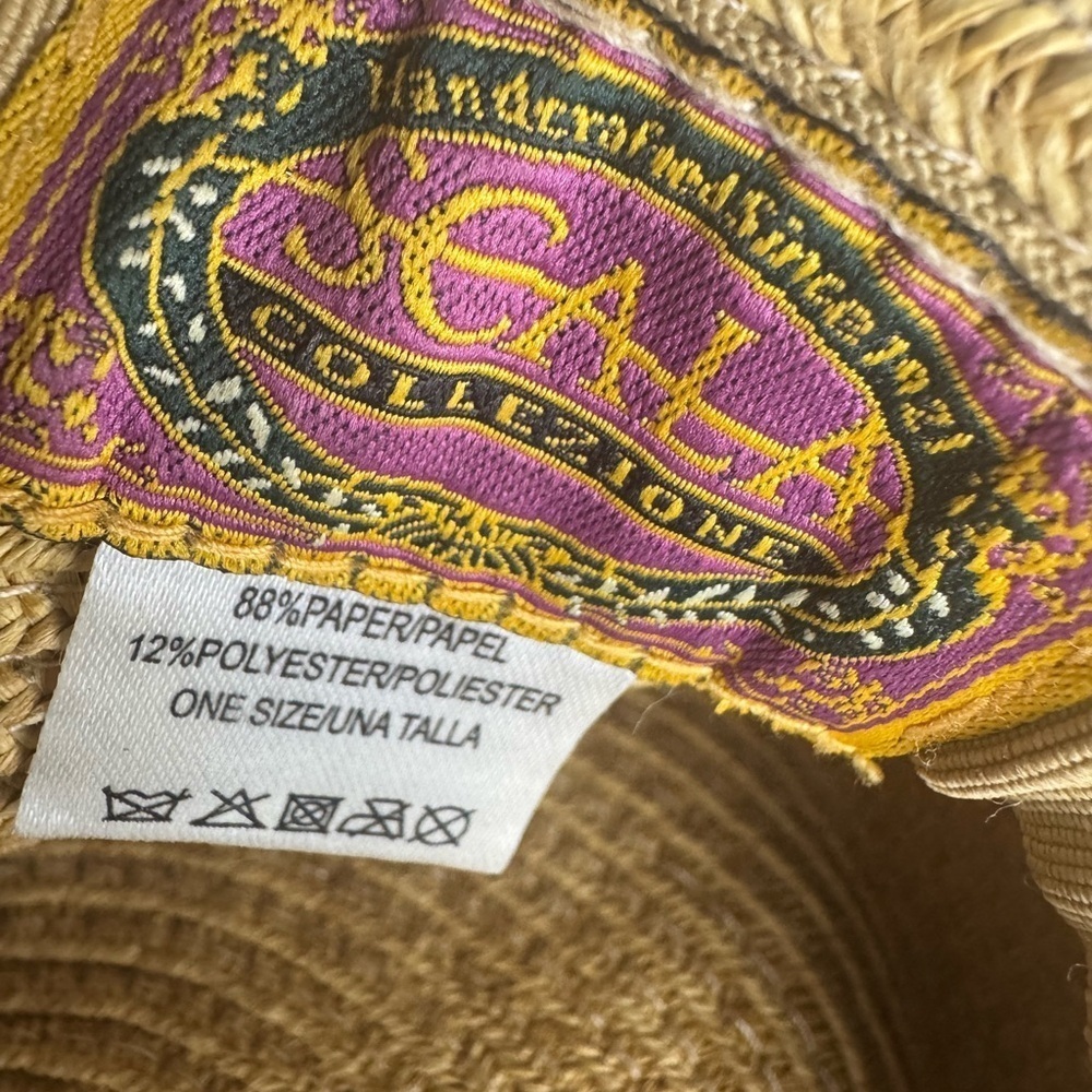 SCALA Collezione tie detail Adjustable Summer Hat - Picture 7 of 7